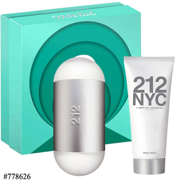 212 2 Pcs Set For Women: 3.4 Eau De Toilette Spray For Women + 3.4 Body Lotion