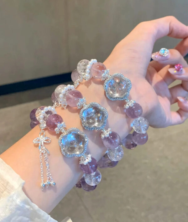 Chain 925 Silver Bracelet [Mysterious Amethyst | Open Your Lucky Magnetic Field] Amethyst Bracelet
