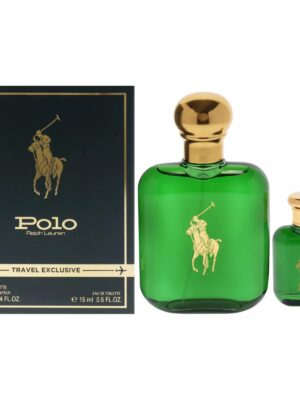 Polo by Ralph Lauren Cologne 2 Piece Gift Set (4 oz Spray + 0.5 oz Spray) Travel Exclusive