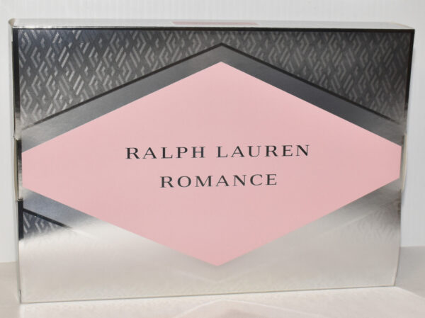 Ralph Lauren Romance 3 Piece Gift Set (1 oz Eau de Parfum Spray + Wristlet + 2.5 oz Sensuous Body Moisturizer) - Image 2