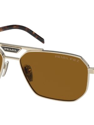 Prada PR58YS Sunglasses in Gold Brown Polarized