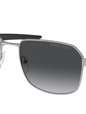Prada Sport PS54WS Square Sunglasses in Silver Polarized