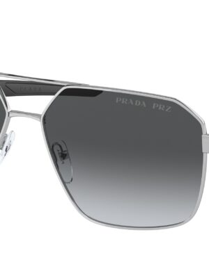 Prada Sport PS55WS Aviator Sunglasses in Silver Polarized