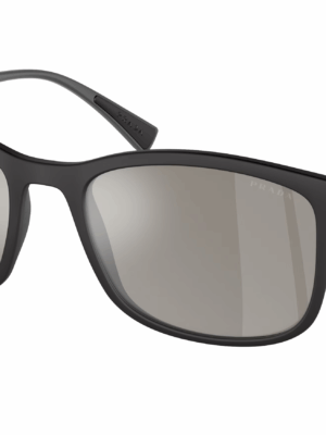 Prada Sport PS01TS Sunglasses in Black Silver Mirror