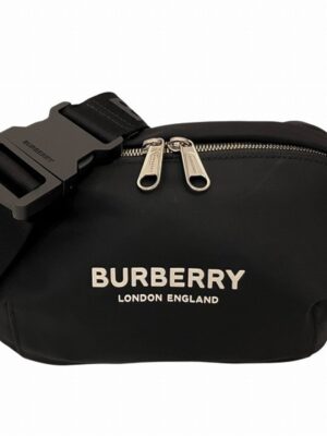 Burberry Black Nylon Leather Fanny Pack (Pre-Owned)
