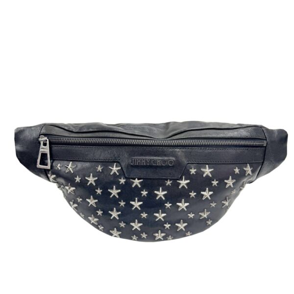 Jimmy Choo Black Leather Fanny Pack (Pre-Owned)