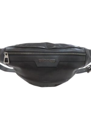 Jimmy Choo Black Leather Fanny Pack (Pre-Owned)