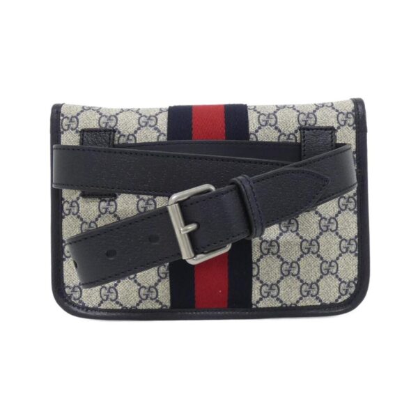 Gucci Beige Blue Gg Supreme Fanny Pack (Pre-Owned) - Image 2