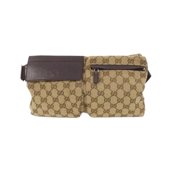 Gucci Beige Brown Gg Canvas Fanny Pack (Pre-Owned)