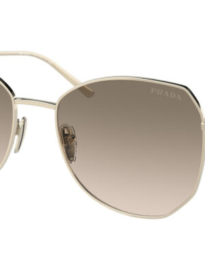 Prada PR57YS Metal Sunglasses in Gold Brown