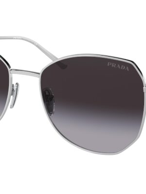 Prada PR57YS Metal Sunglasses in Silver Grey