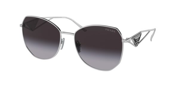 Prada PR57YS Metal Sunglasses in Silver Grey
