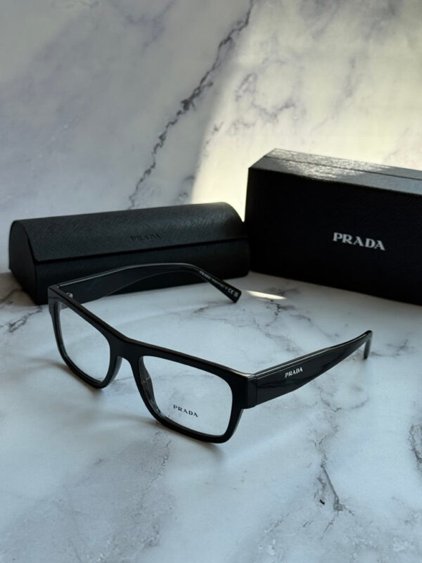 Prada PR15YV Rectangular Frames in Black - Image 3