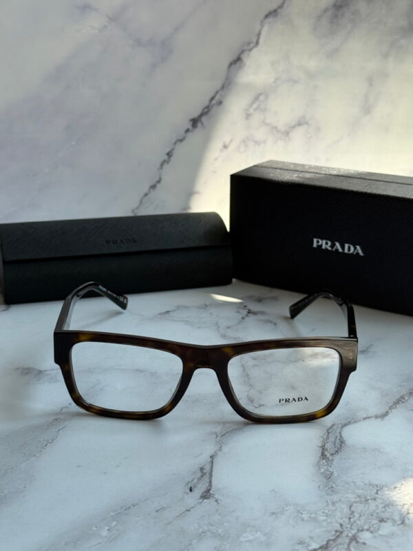 Prada PR15YV Rectangular Frames in Havana Brown - Image 3