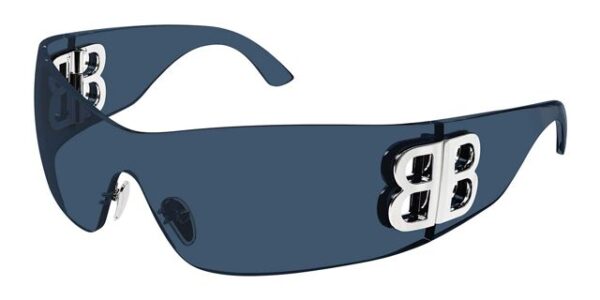 Balenciaga BB0359S Bossy Shield Sunglasses in Blue