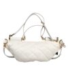 Dolce & Gabbana White Quilted Logo Plaque Belt Waist Fanny Pack Women's Bag (Pre-Owned) - Image 4