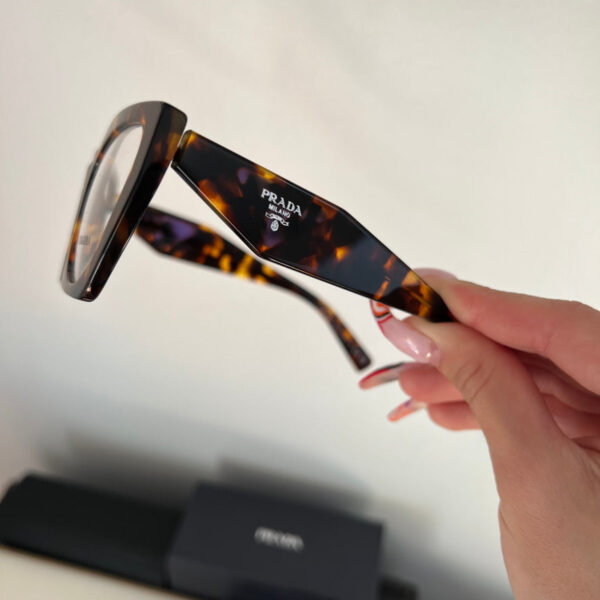 Prada PR09YV Cat Eye Frames in Honey Tortoise - Image 4