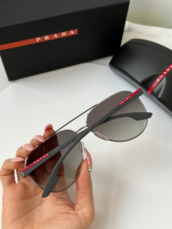 Prada Sport PS54TS Aviator Sunglasses in Gunmetal - Image 3