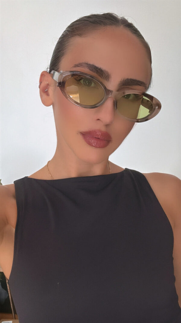 Fendi Diamonds FE40140U Oval Sunglasses in Tortoise Grey - Image 6