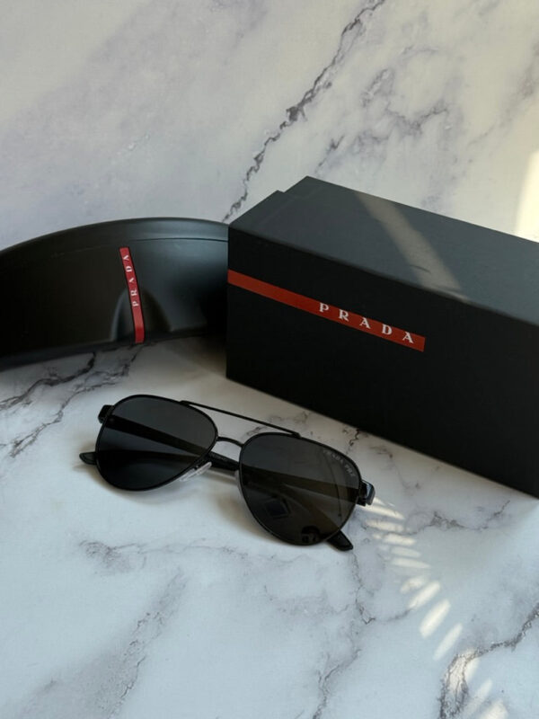 Prada Sport PS54TS Aviator Sunglasses in Black - Image 2
