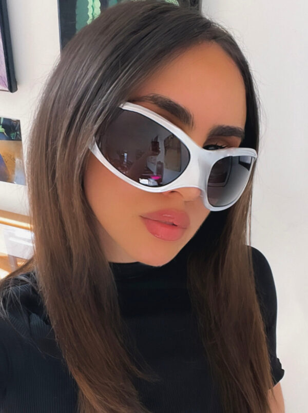 Balenciaga BB0252S Sunglasses in Silver - Image 3