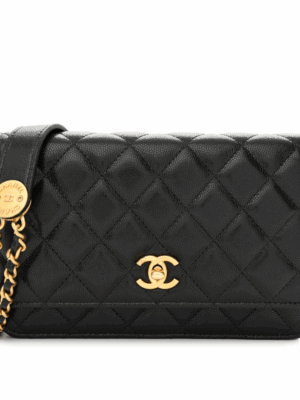 CHANEL CLUTCH ON CHAIN - BLACK