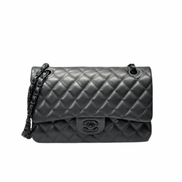 CHANEL LARGE MATELASSE FLAP BAG - FULL BLACK