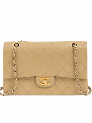 CHANEL LARGE MATELASSE FLAP BAG - CREAM