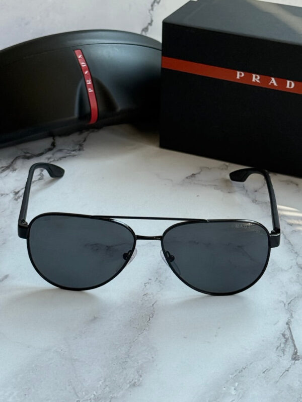 Prada Sport PS54TS Aviator Sunglasses in Black - Image 3