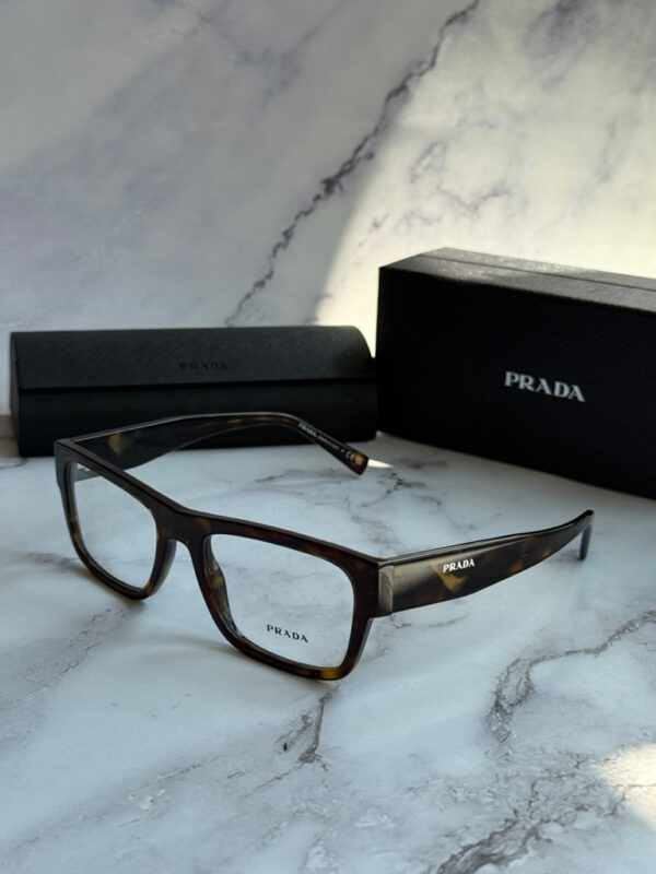 Prada PR15YV Rectangular Frames in Havana Brown - Image 2