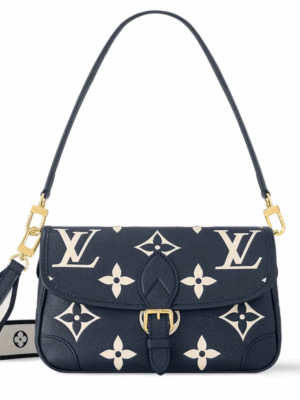 LOUIS VUITTON DIANE MONOGRAM PURSE - BLACK/CREAM