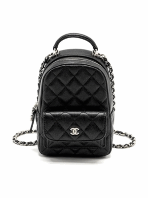 CHANEL 24P MINI BACKPACK CAVIAR - BLACK