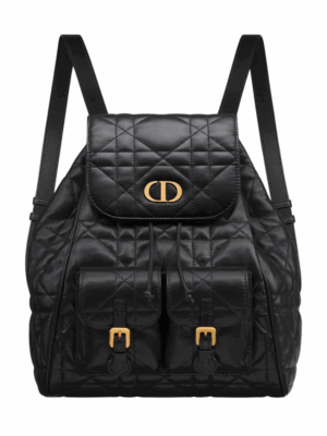 DIOR MEDIUM CARO BACKPACK - BLACK
