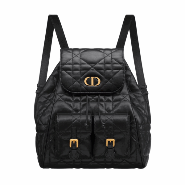 DIOR MEDIUM CARO BACKPACK - BLACK