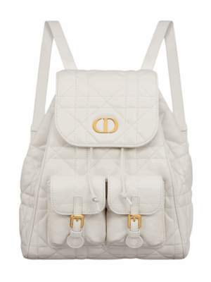 DIOR MEDIUM CARO BACKPACK - WHITE