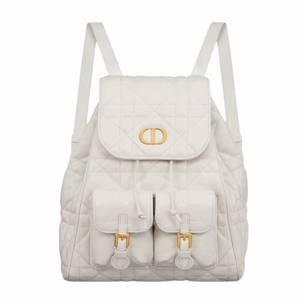 DIOR MEDIUM CARO BACKPACK - WHITE
