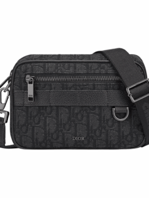 DIOR MINI SAFARI BAG WITH STRAP MEN - BLACK