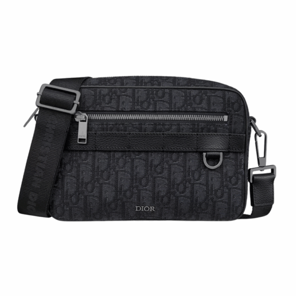 DIOR SAFARI BAG WITH STRAP MEN - BLACK