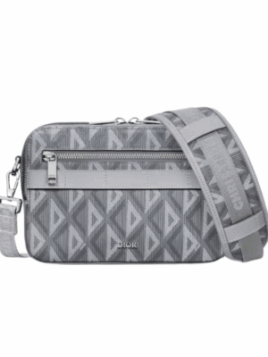 DIOR CD HAND MONOGRAM MINI BAG - GREY
