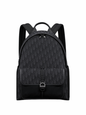DIOR 8 BACKPACK OBLIQUE - BLACK