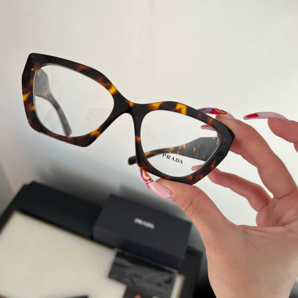 Prada PR09YV Cat Eye Frames in Honey Tortoise - Image 5