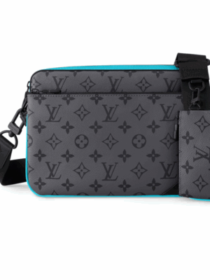 LOUIS VUITTON TRIO MESSENGER BAG MENS - GREY/BLUE