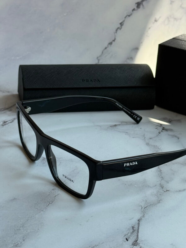 Prada PR15YV Rectangular Frames in Black - Image 4