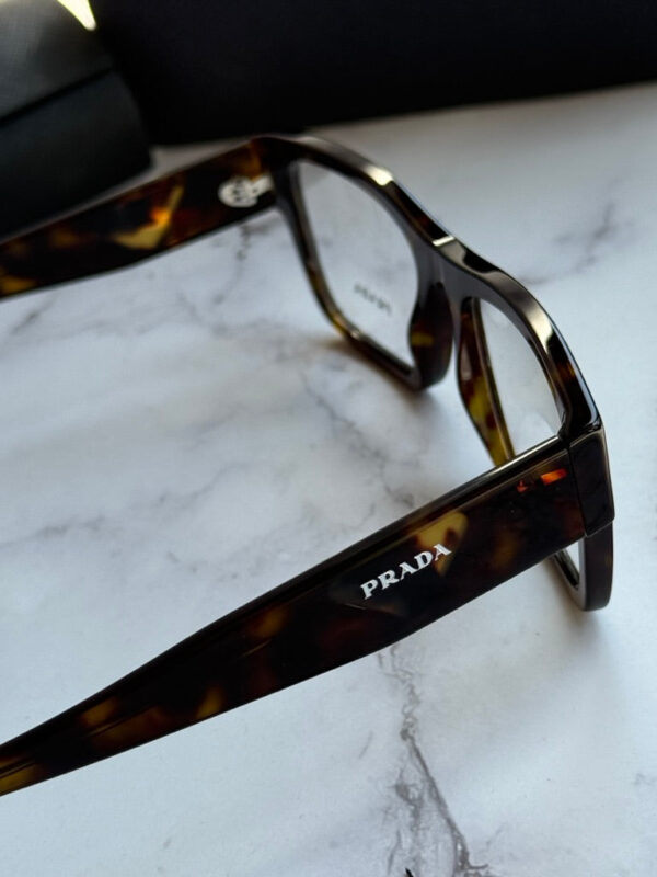 Prada PR15YV Rectangular Frames in Havana Brown - Image 5
