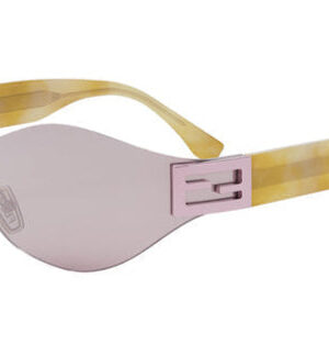 Fendi Baguette FE40159U Rimless Sunglasses in Pink