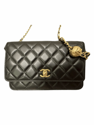 CHANEL WALLET ON CHAIN TWIST FLAP - BLACK