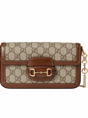 GUCCI HORSEBIT 1955 SMALL SHOULDER BAG - BROWN