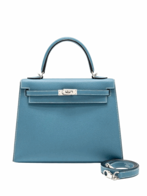 HERMES KELLY II SELLIER BAG - BLEU