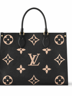 LOUIS VUITTON ONTHEGO MM BICOLOUR BAG - BLACK