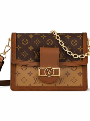 LOUIS VUITTON DAUPHINE MM PURSE - BROWN